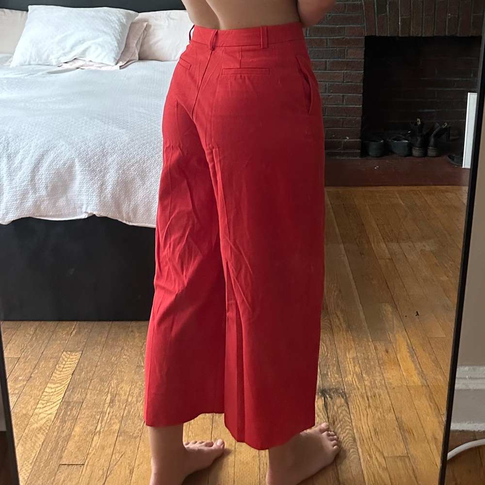 Red culottes size 6